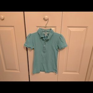 MAX Rave Teal Blue Collared Shirt (Size XS)